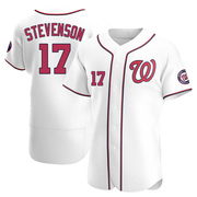 Andrew Stevenson Men's Washington Nationals Home Jersey - White Authentic