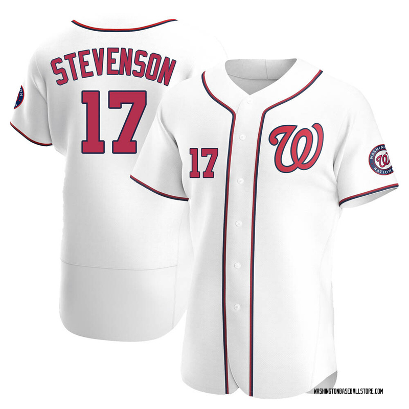 Andrew Stevenson Men's Washington Nationals Home Jersey - White Authentic