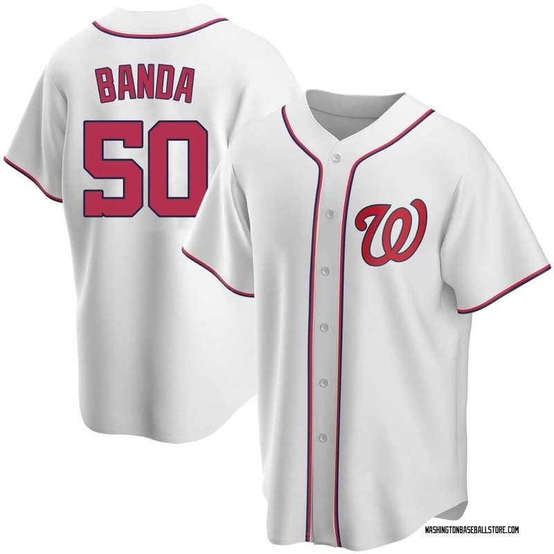 Anthony Banda Men's Washington Nationals Home Jersey - White Replica