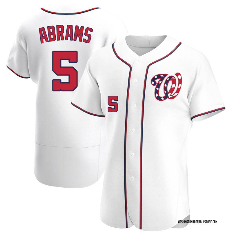CJ Abrams Men's Washington Nationals Alternate Jersey - White Authentic