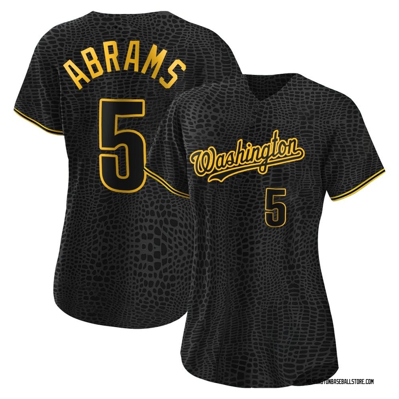 CJ Abrams Women's Washington Nationals Snake Skin City Jersey - Black  Authentic