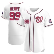 Cole Henry Men's Washington Nationals Home Jersey - White Authentic