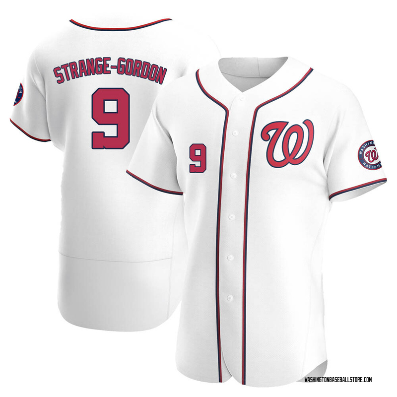 Dee Strange-Gordon Men's Washington Nationals Home Jersey - White Authentic