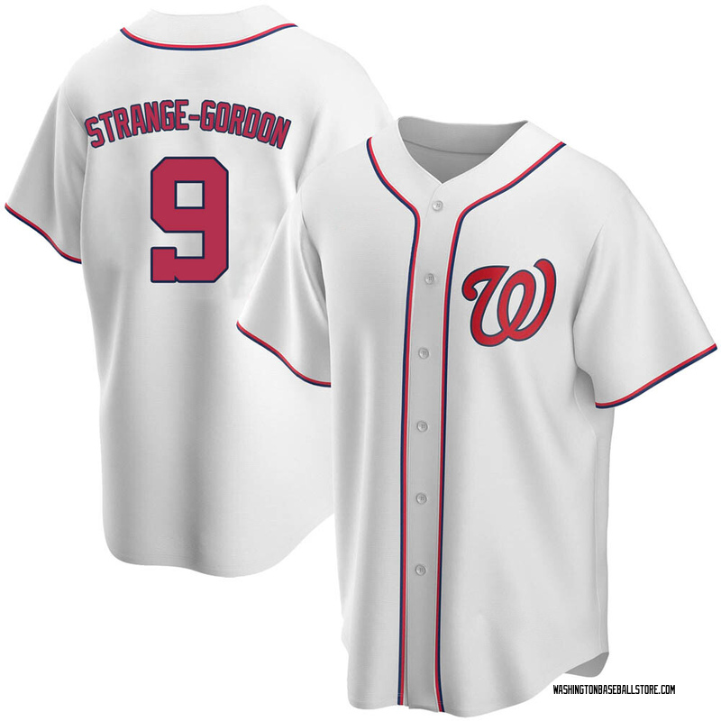 Dee Strange-Gordon Men's Washington Nationals Home Jersey - White