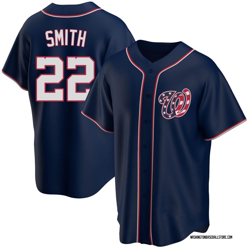 Dominic Smith Men's Washington Nationals Alternate Team Jersey - Navy  Replica