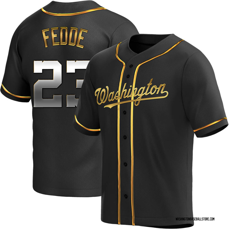 Erick Fedde Youth Washington Nationals Alternate Jersey - Black