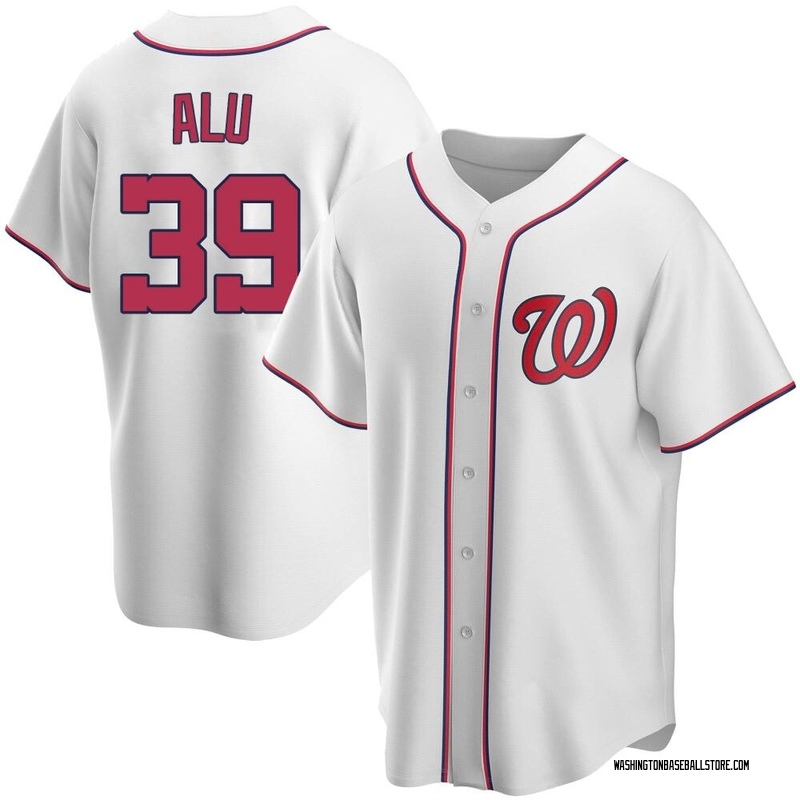 Jake Alu Youth Washington Nationals Home Jersey - White Replica