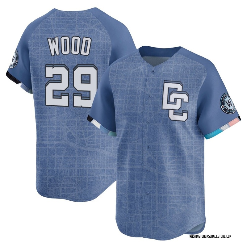 James Wood Men's Washington Nationals 2025 City Connect Jersey - Blue Limited