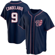 Jeimer Candelario Men's Washington Nationals Alternate Team Jersey - Navy Replica
