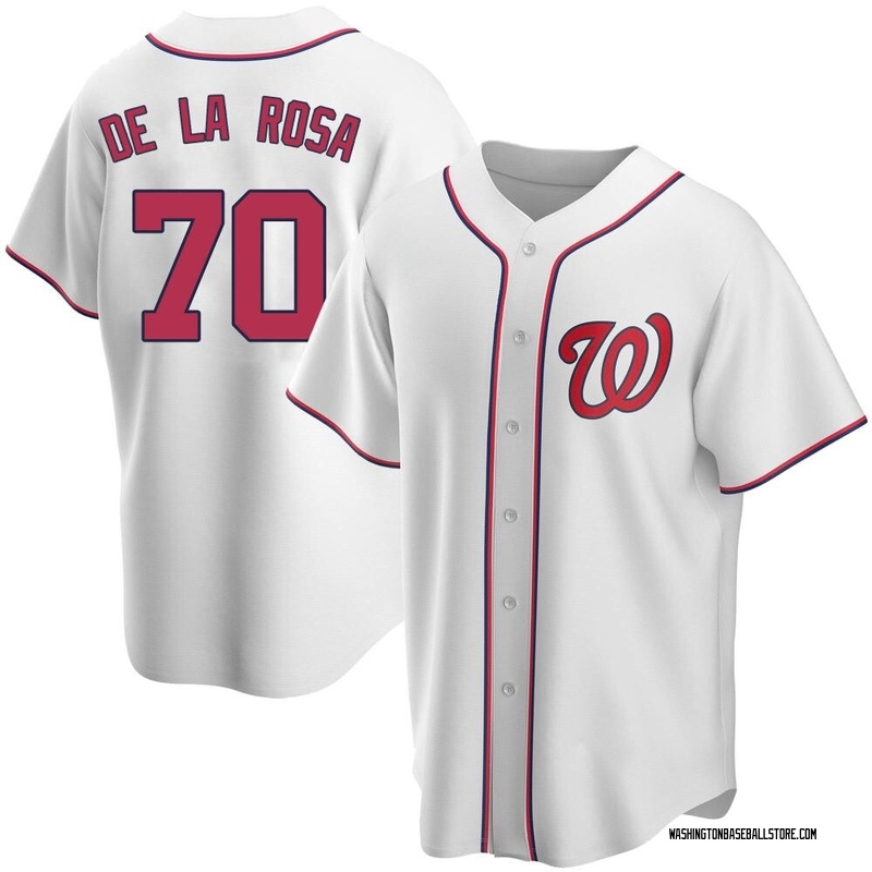 Jeremy De La Rosa Youth Washington Nationals Home Jersey - White Replica