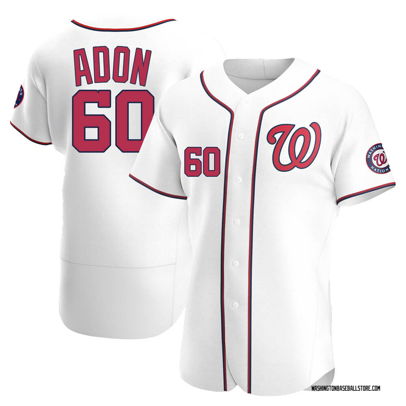 Joan Adon Men's Washington Nationals Home Jersey - White Authentic