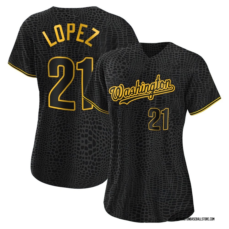 Maillot De Match (game Used) Des Washington Nationals, Jorge Lopez #21, City Connect Bleu, Taille 46 - 2025