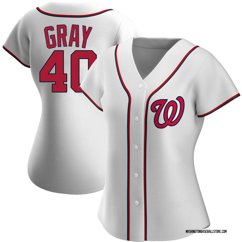 Josiah Gray Men's Washington Nationals Alternate Jersey - Navy Authentic