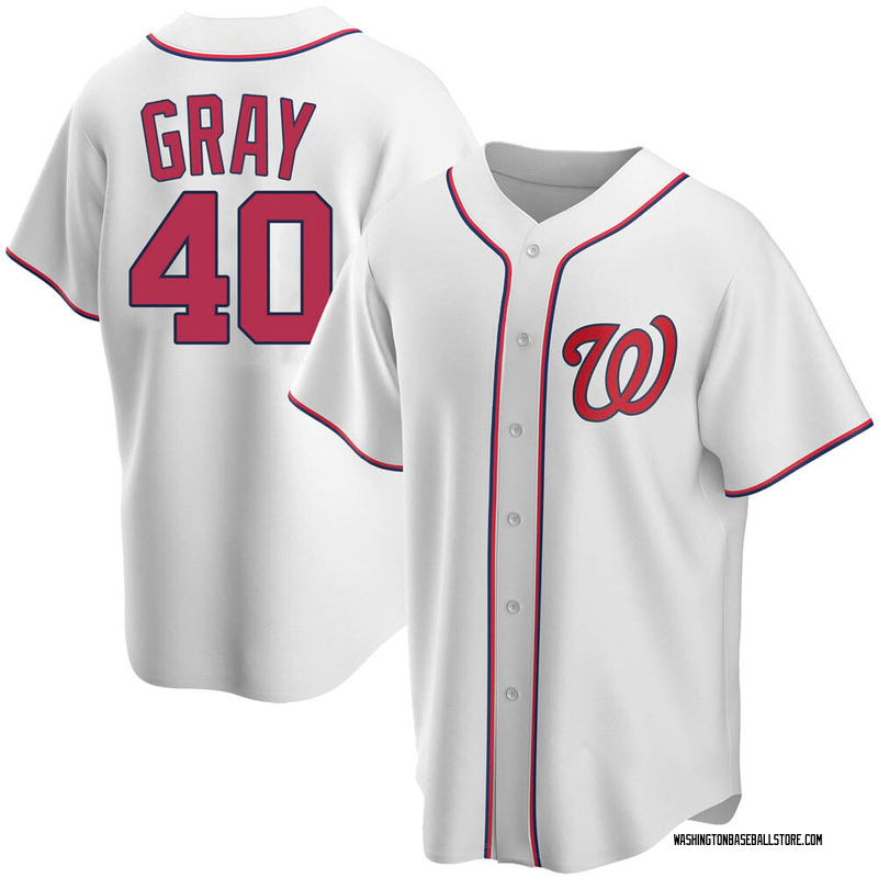 Josiah Gray Men's Washington Nationals Home Jersey - White Authentic