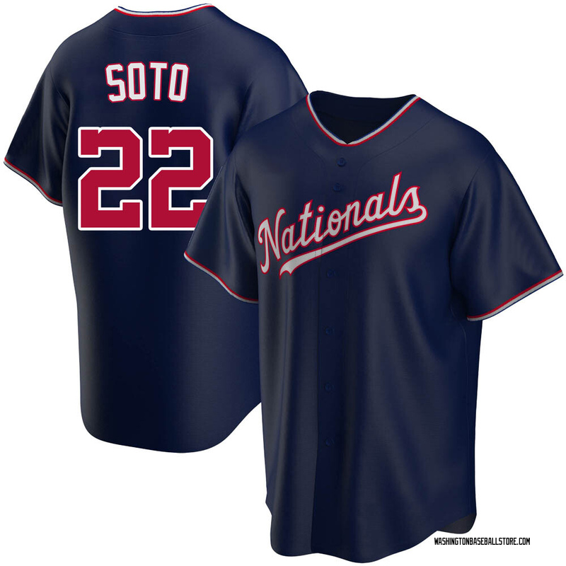 Juan Soto Youth Washington Nationals Alternate Jersey - Navy Replica