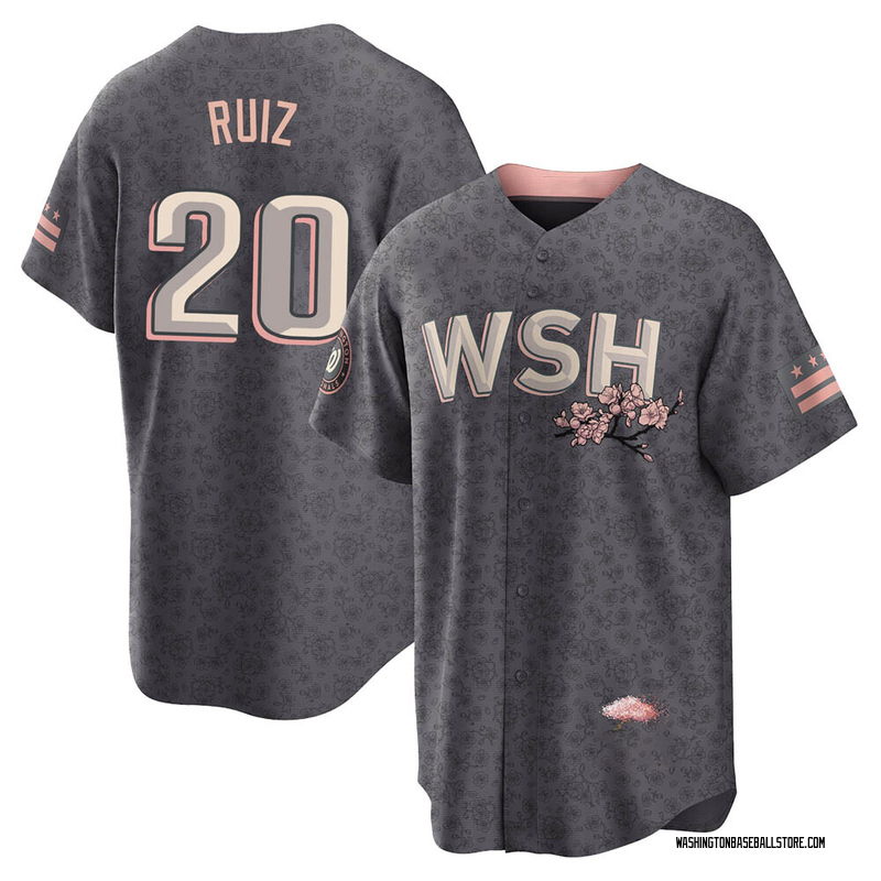 Keibert Ruiz Men's Washington Nationals 2022 City Connect Jersey - Gray  Replica