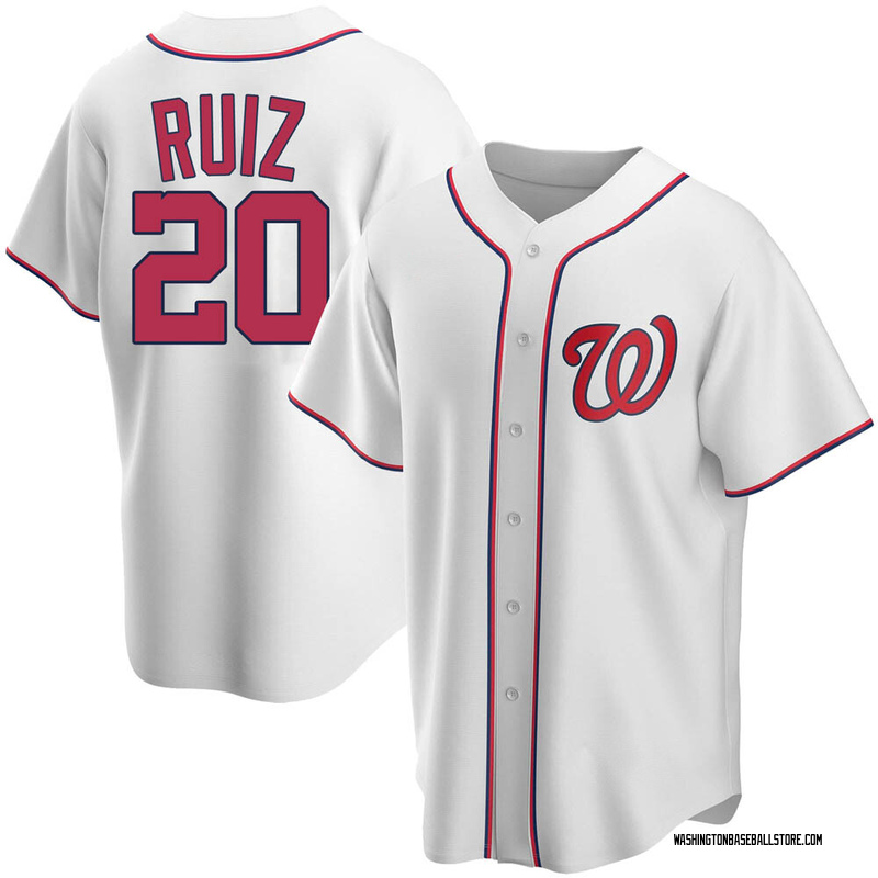 Keibert Ruiz Men's Washington Nationals Home Jersey - White Replica