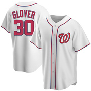 Koda Glover Men's Washington Nationals Home Jersey - White Replica