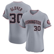 Koda Glover Men's Washington Nationals Road Jersey - Gray Elite