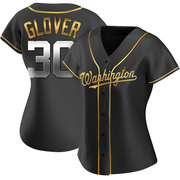 Koda Glover Women's Washington Nationals Alternate Jersey - Black Golden Replica