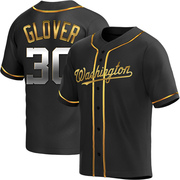 Koda Glover Youth Washington Nationals Alternate Jersey - Black Golden Replica