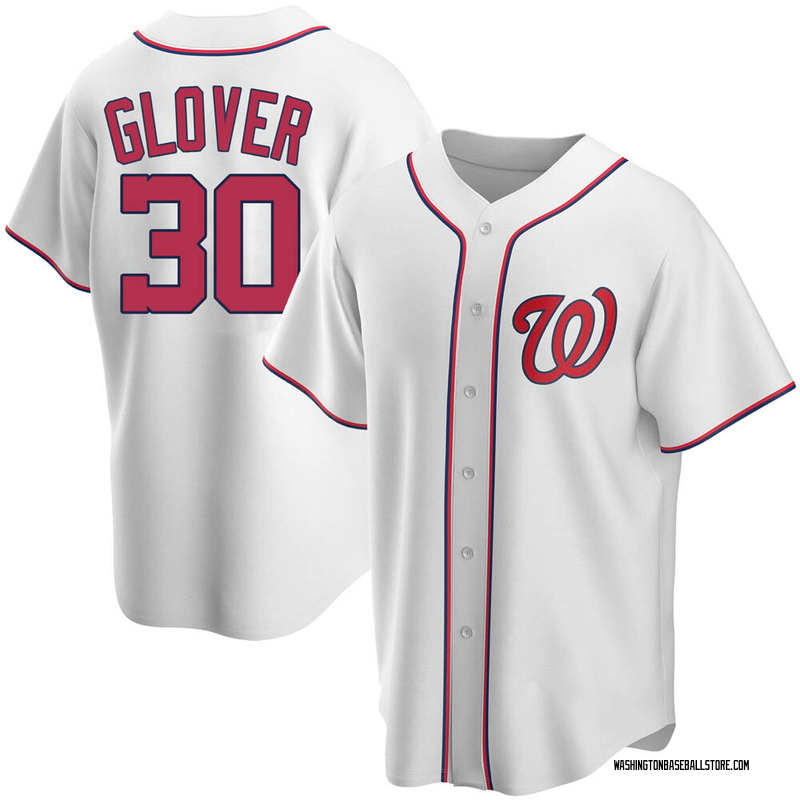 Koda Glover Youth Washington Nationals Home Jersey - White Replica