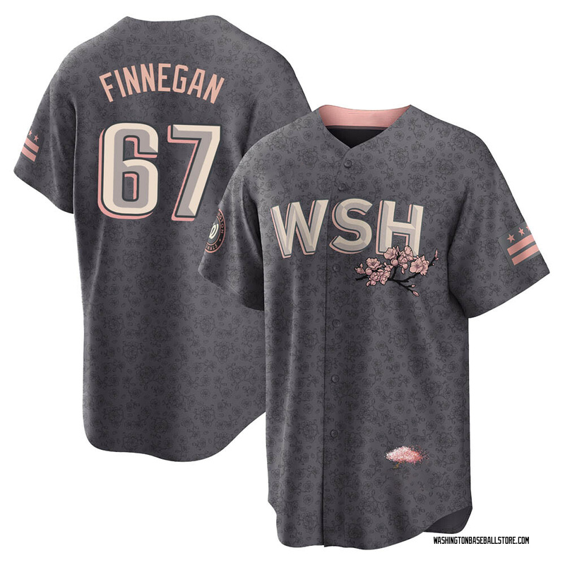 Kyle Finnegan Men's Washington Nationals 2022 City Connect Jersey - Gray  Replica