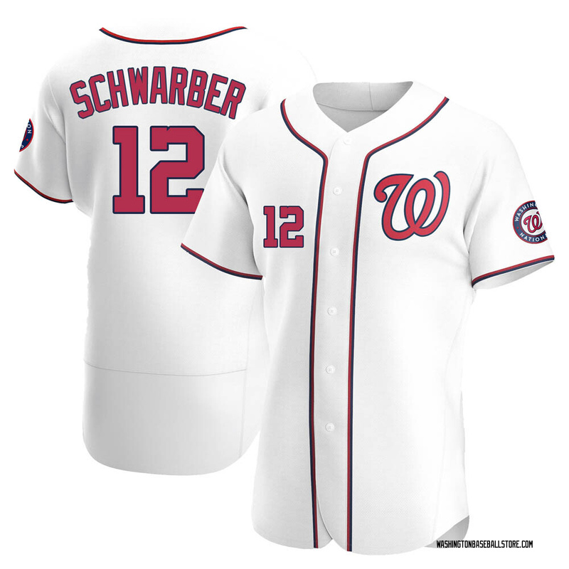 Kyle Schwarber Men's Washington Nationals Home Jersey - White Authentic