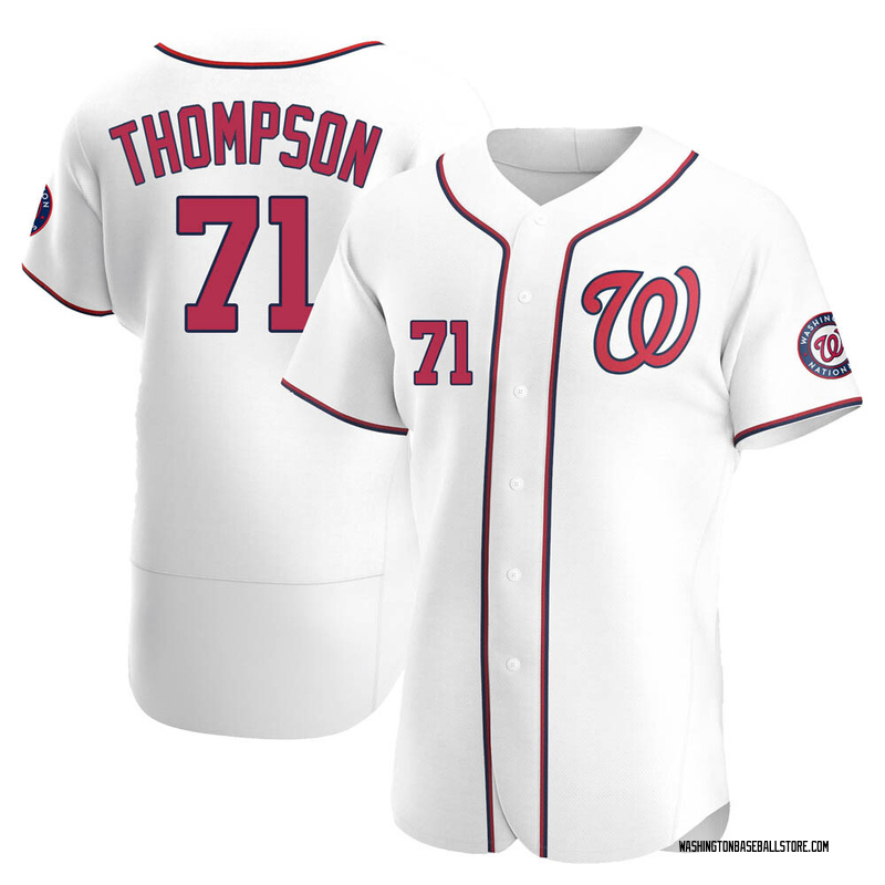 Mason Thompson Men's Washington Nationals Home Jersey - White Authentic