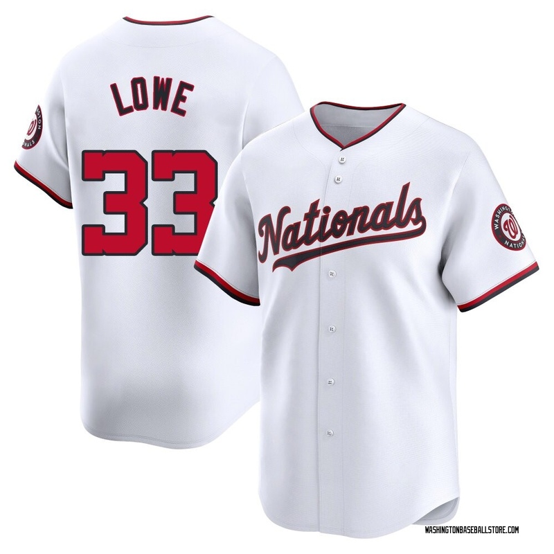Nathaniel Lowe Men's Washington Nationals Home Jersey - White Limited