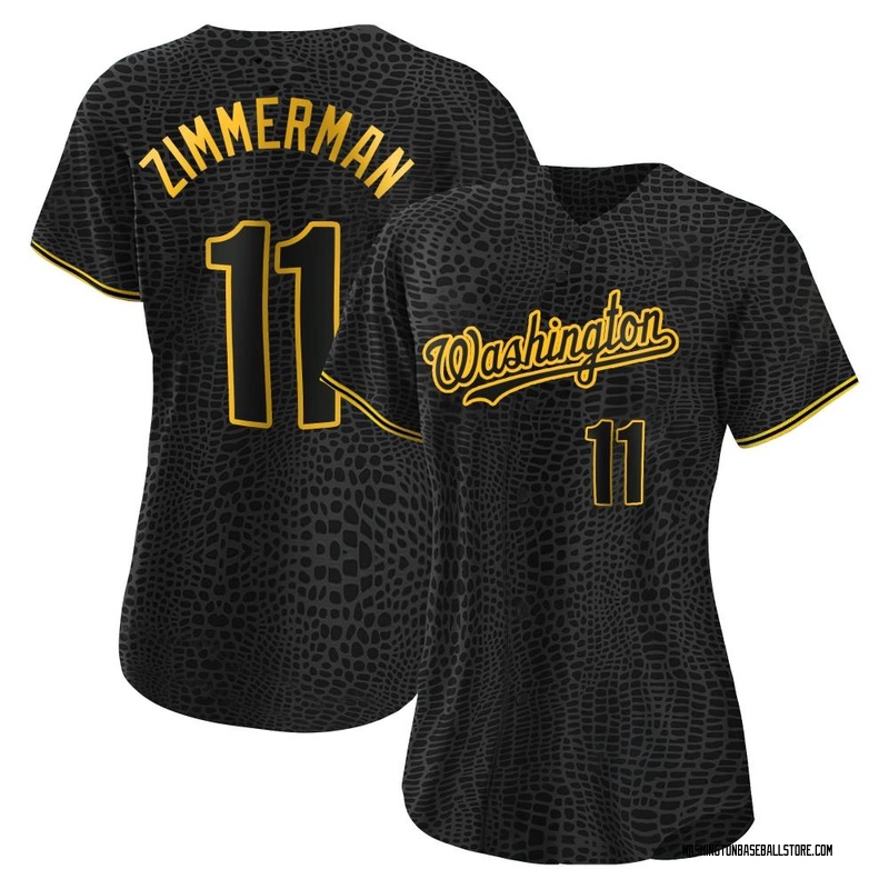 Ryan Zimmerman Women's Washington Nationals Snake Skin City Jersey - Black  Authentic