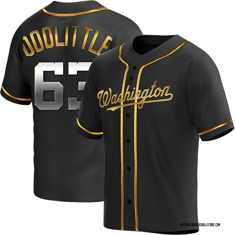 Sean Doolittle Men's Washington Nationals Alternate Jersey - Black Golden Replica