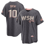 Stephen Drew Men's Washington Nationals 2022 City Connect Jersey - Gray Replica