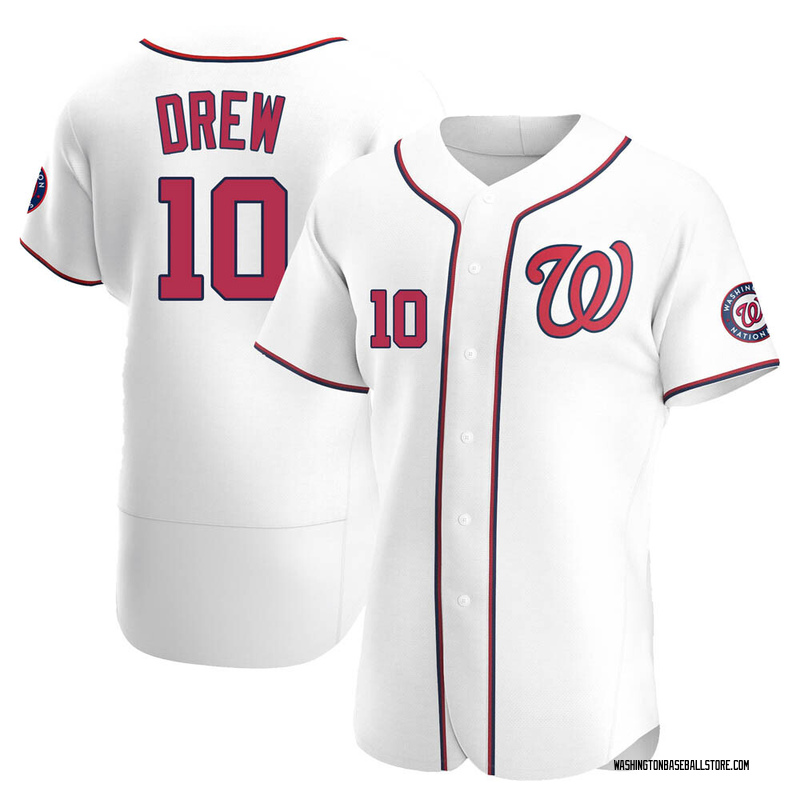 Stephen Drew Men's Washington Nationals Home Jersey - White Authentic