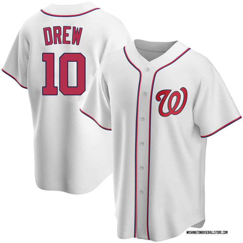 Stephen Drew Men's Washington Nationals Home Jersey - White Replica
