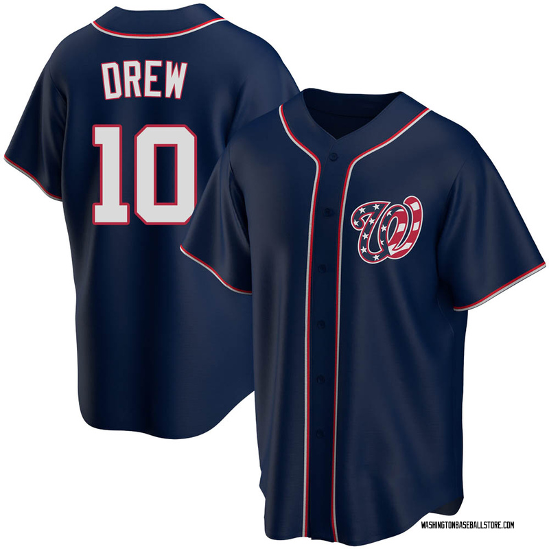 Stephen Drew Youth Washington Nationals Alternate Team Jersey - Navy Replica