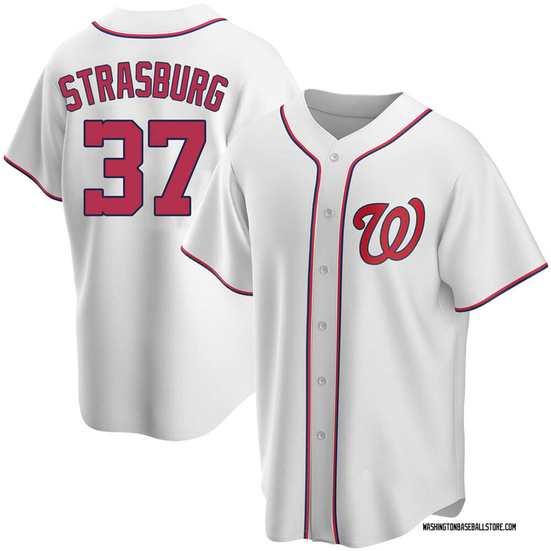 Stephen Strasburg Men's Washington Nationals Home Jersey - White