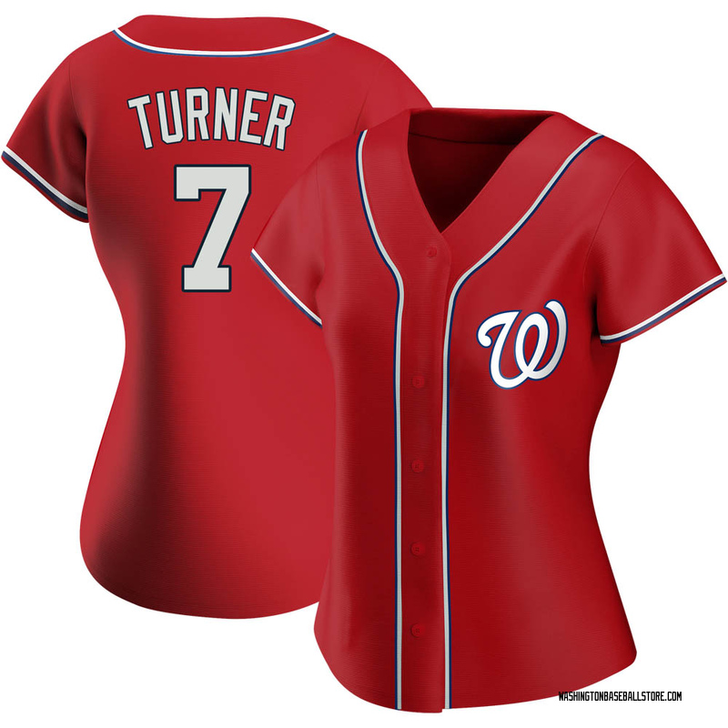 Trea Turner Women's Washington Nationals Alternate Jersey - Red Authentic