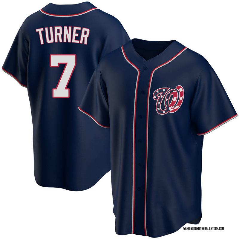 Trea Turner Youth Washington Nationals Alternate Team Jersey - Navy Replica