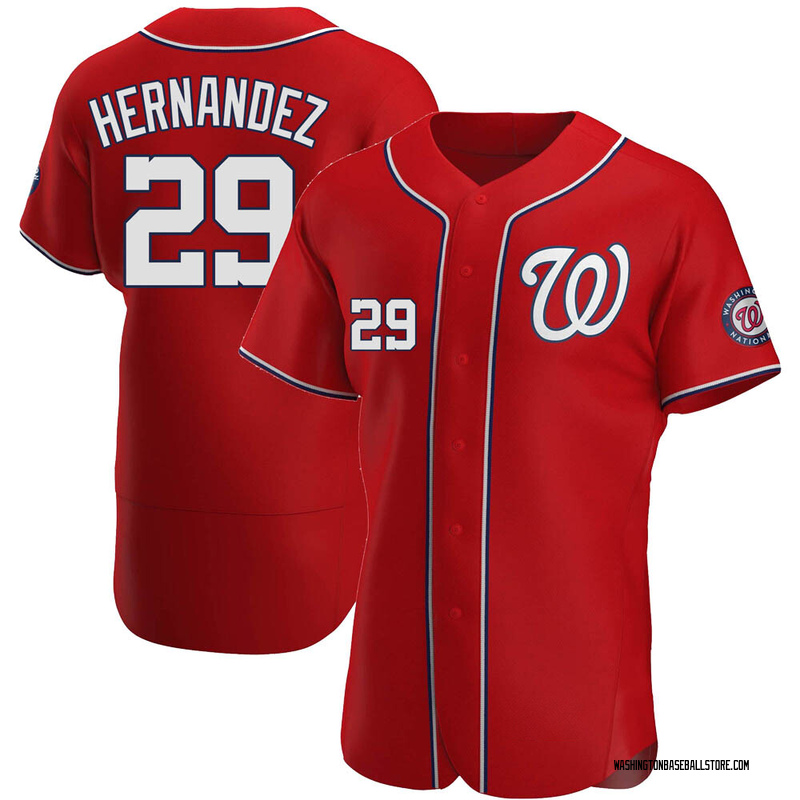 Yadiel Hernandez Men's Washington Nationals Home Jersey - White Replica